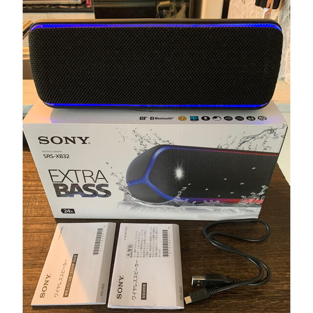 SONY(ソニー)のSONY ワイヤレススピーカー SRS-XB32 スマホ/家電/カメラのオーディオ機器(ポータブルプレーヤー)の商品写真