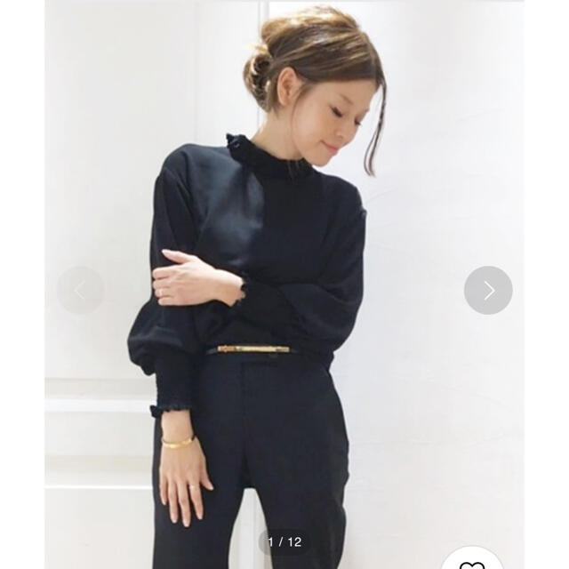 DEUXIEME CLASSE(ドゥーズィエムクラス)のCELERI  SHIRRING BLOUSE レディースのトップス(シャツ/ブラウス(長袖/七分))の商品写真