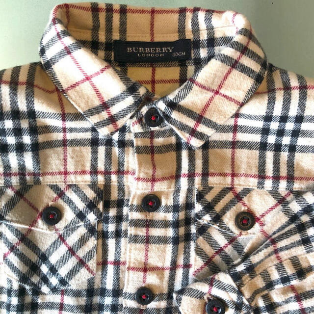 BURBERRY(バーバリー)の美品/バーバリーロンドン/BURBERRY/子供服/ノバチェック/80cm キッズ/ベビー/マタニティのベビー服(~85cm)(シャツ/カットソー)の商品写真