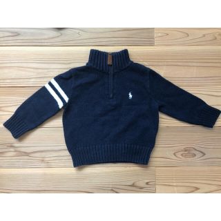 ポロラルフローレン(POLO RALPH LAUREN)のベビー80サイズ　ラルフローレン　紺ニット(ニット/セーター)