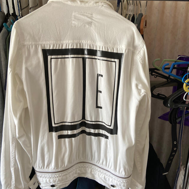 ELVIA(エルヴィア)のELVIRA 白デニムジャケット メンズのジャケット/アウター(Gジャン/デニムジャケット)の商品写真