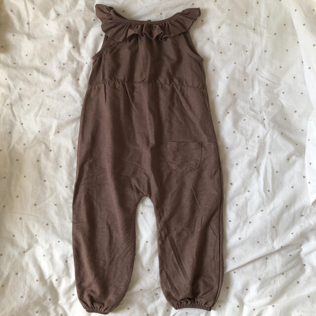 ZARA KIDS(ザラキッズ)のzara baby フリルオールインワンサロペット　92 18-24m キッズ/ベビー/マタニティのキッズ服女の子用(90cm~)(パンツ/スパッツ)の商品写真