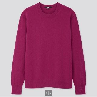 ユニクロ(UNIQLO)のsaU様専用ー２枚セットーユニクロ.カシミヤクルーネックセーター新品タグ付き)(ニット/セーター)