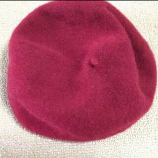 スライ SLY ベレー帽 カシミヤ 赤 レッド 美品[アルパカ様専用](ハンチング/ベレー帽)