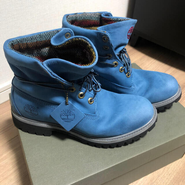 美品 ティンバーランド 6455A AF Roll Top Blue NB