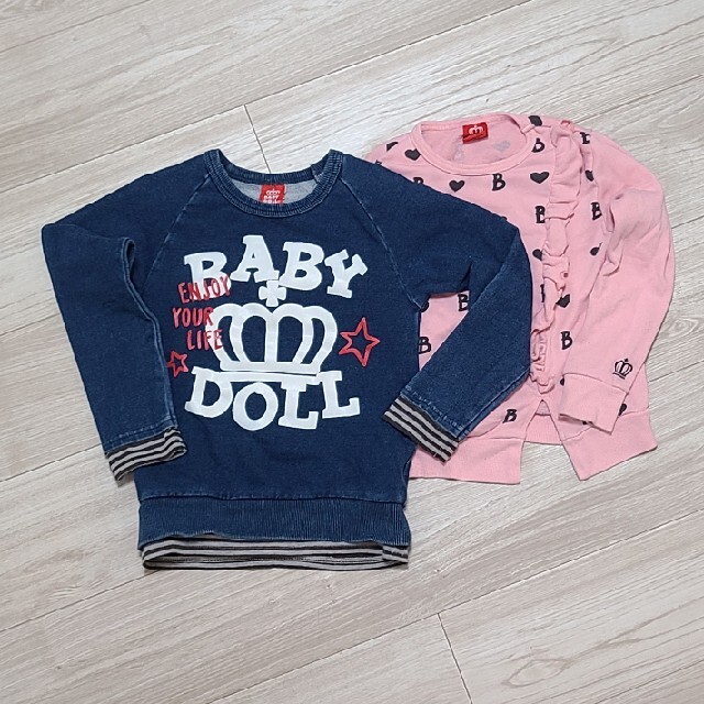 BABYDOLL(ベビードール)のBABY DOLL　ベビードール　トレーナー　120cm キッズ/ベビー/マタニティのキッズ服女の子用(90cm~)(Tシャツ/カットソー)の商品写真