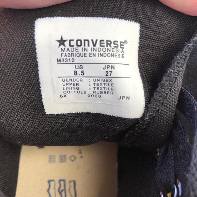 CONVERSE(コンバース)のgoing様専用コンバース　converse ハイカット　ブラック　27cm メンズの靴/シューズ(スニーカー)の商品写真