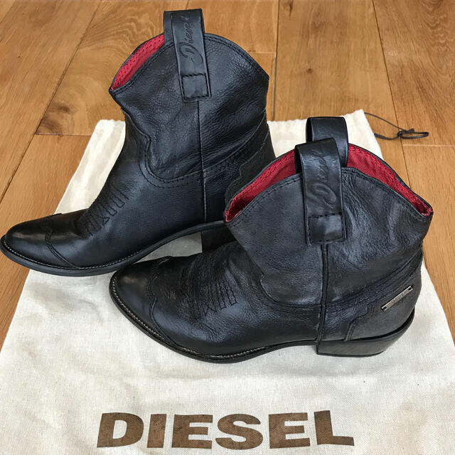 DIESEL(ディーゼル)のDIESEL ディーゼル　 ブーツ　革ブーツ　ウェスタンブーツ レディースの靴/シューズ(ブーツ)の商品写真