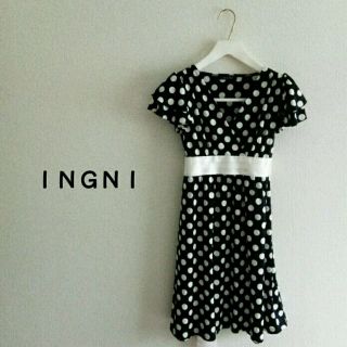 イング(INGNI)のINGNI♥ドット柄ワンピース♥(ミニワンピース)