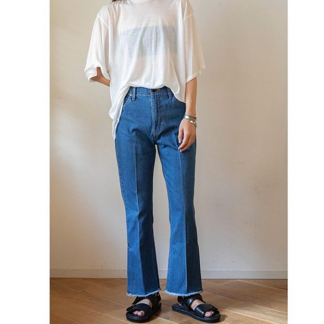 PHEENY＊Vintage denim flared pants INDIGO 2