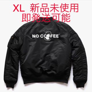 シュプリーム(Supreme)のNO COFFEE×KYNE×ALPHA トリプルコラボMA-1 黒 XL(フライトジャケット)