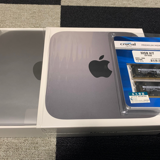 今5%ｵﾌ Mac mini 2018 Corei7 32GB SSD512GPC/タブレット