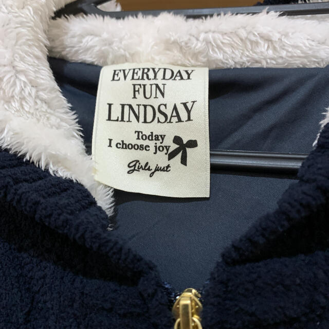 Lindsay(リンジィ)の新品未使用 Lindsay リンジィ モールニットパーカー L160cm キッズ/ベビー/マタニティのキッズ服女の子用(90cm~)(ジャケット/上着)の商品写真