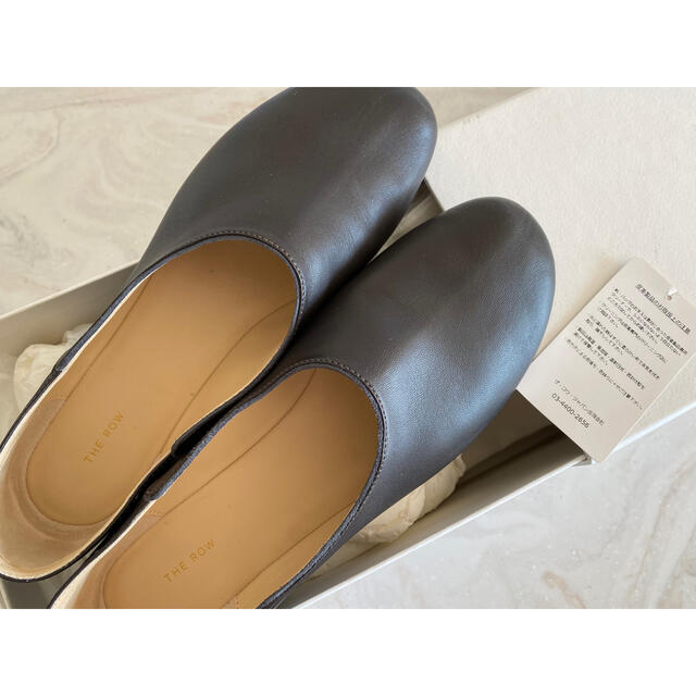 Hermes - THEROWフラットシューズ【美品】焦げ茶38センチの通販 by y