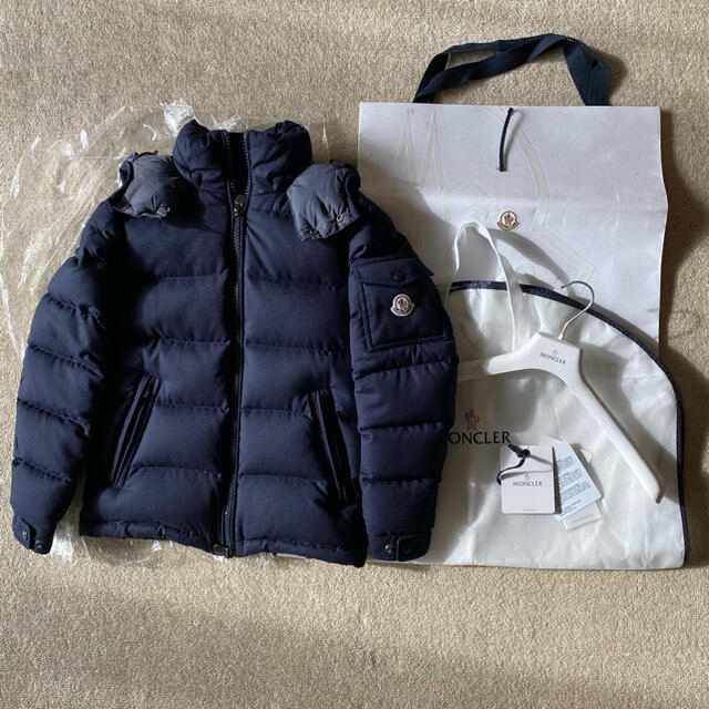 中古】 MONCLER モンクレール 美品 ネイビー サイズ0 モンジュネーブル ダウンジャケット