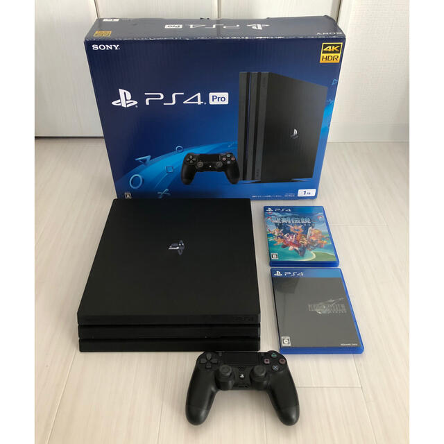 PS4pro-1TB CUH-7100B B01 、ゲーム2本セットゲーム