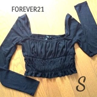 フォーエバートゥエンティーワン(FOREVER 21)の【試着のみ】FOREVER 21　長袖　トップス　S(カットソー(長袖/七分))