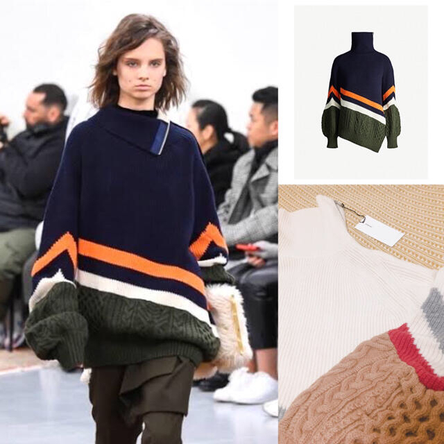 sacai(サカイ)の◯専用○12月20日まで○ 新品 19 sacai ニットプルオーバー レディースのトップス(ニット/セーター)の商品写真