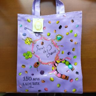 ラデュレ(LADUREE)の貴重！パリ限定　150周年記念品　LADUREE　ラデュレ　ビニールバッグ(ハンドバッグ)