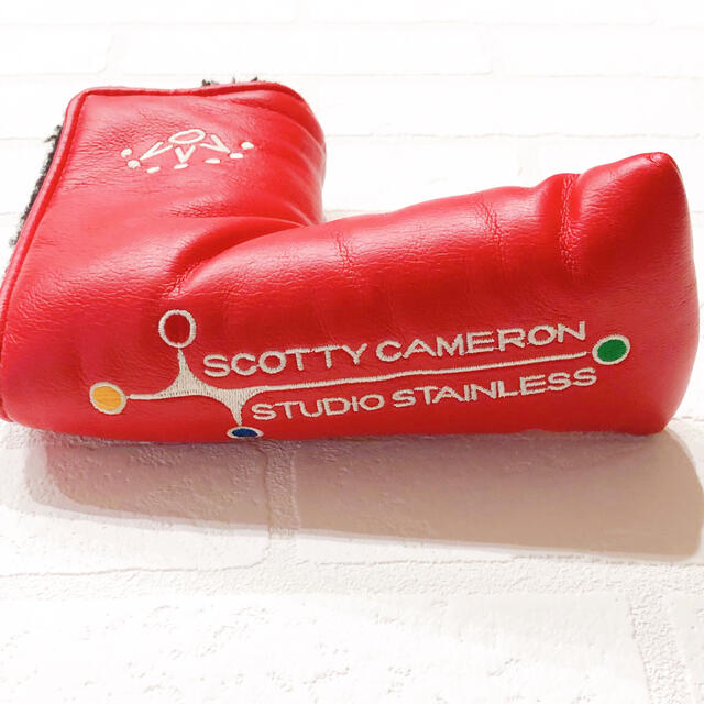 Scotty Cameron(スコッティキャメロン)の激レア　スコッティキャメロンパターカバースタジオステンレスグリーンフォーク付純正 スポーツ/アウトドアのゴルフ(その他)の商品写真