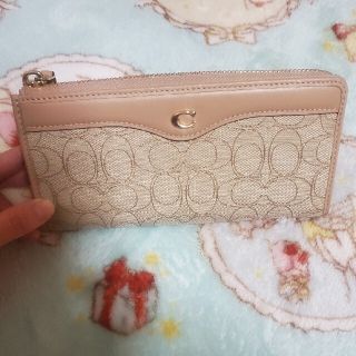 コーチ(COACH)のCOACH コーチ シグネチャー長財布L字ファスナー新品同様 美品(財布)