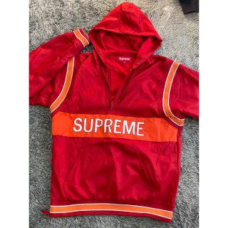 シュプリーム(Supreme)の【美品】Supreme ハーフジップパーカー(ナイロンジャケット)