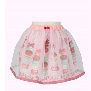 シャーリーテンプル(Shirley Temple)のマカロン　スカート（110 cm) ピンク未使用タグ付き(スカート)