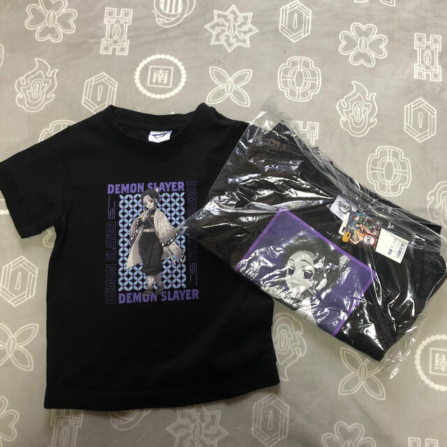 GU(ジーユー)の鬼滅の刃 gu 胡蝶しのぶトレーナー(新品)とTシャツ(中古)110サイズセット キッズ/ベビー/マタニティのキッズ服女の子用(90cm~)(Tシャツ/カットソー)の商品写真