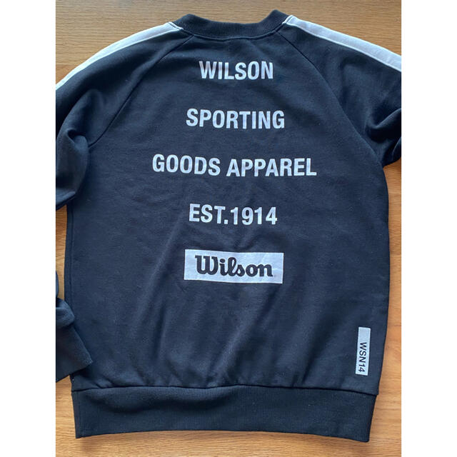 wilson(ウィルソン)のウィルソン　150 トレーナー　黒 キッズ/ベビー/マタニティのキッズ服男の子用(90cm~)(Tシャツ/カットソー)の商品写真