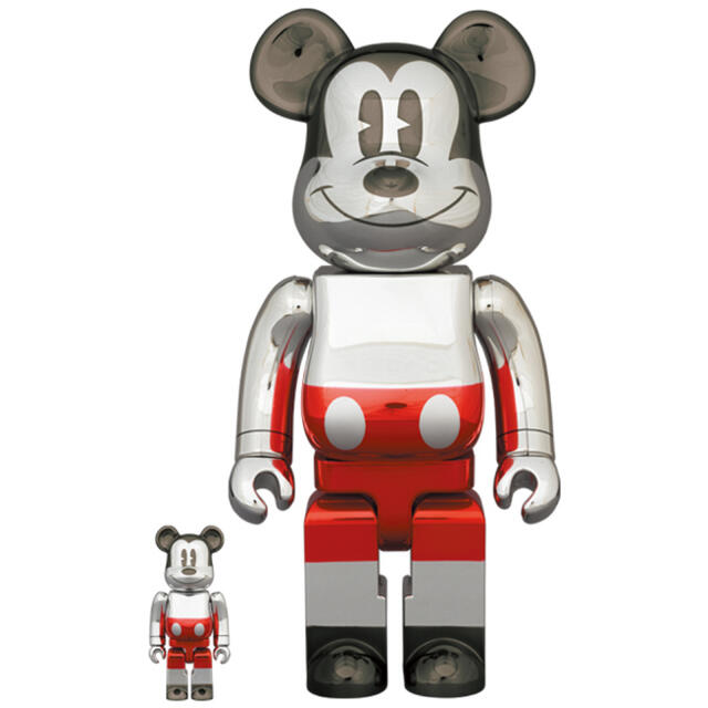 MEDICOM TOY(メディコムトイ)のBE@RBRICK MICKEY MOUSE 100%&400% ベアブリック エンタメ/ホビーのおもちゃ/ぬいぐるみ(キャラクターグッズ)の商品写真