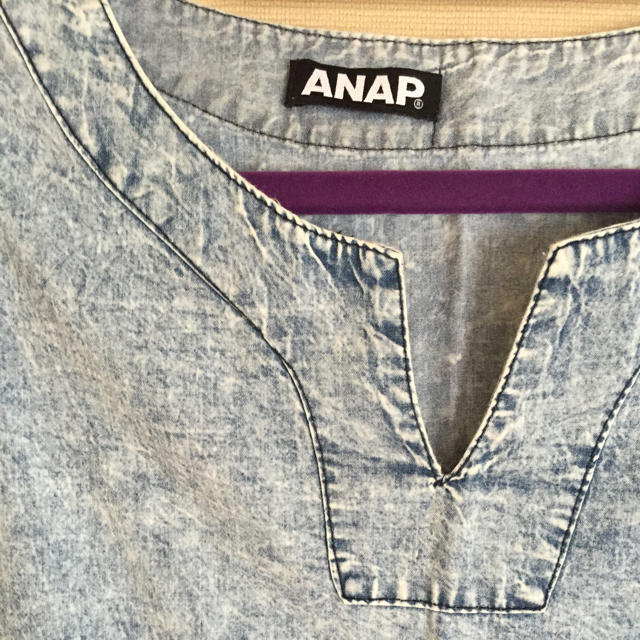 ANAP(アナップ)のANAP デニムワンピ レディースのワンピース(ひざ丈ワンピース)の商品写真