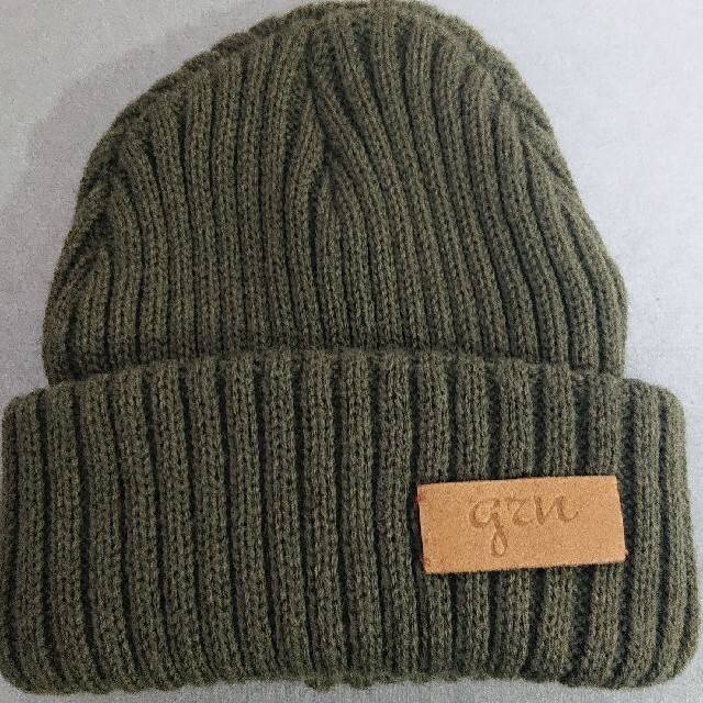 grn(ジーアールエヌ)のgrn ジーアールエヌ ニット帽 カーキー ユニセックス 帽子 メンズの帽子(ニット帽/ビーニー)の商品写真
