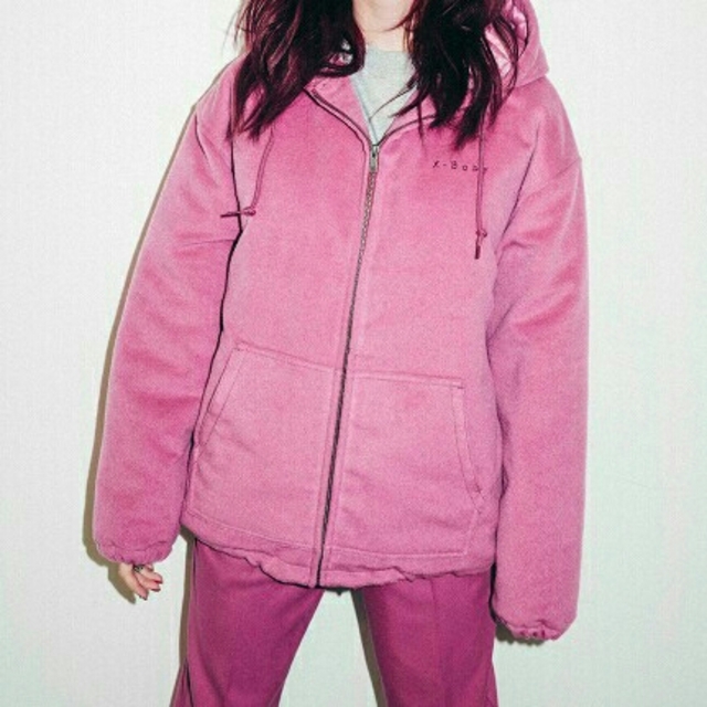 X-girl(エックスガール)のX baby中綿アウター レディースのジャケット/アウター(ブルゾン)の商品写真