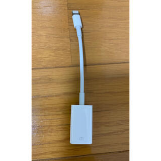 アップル(Apple)のLightning - USBカメラアダプタ Apple(映像用ケーブル)