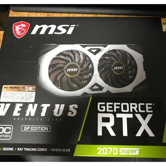 MSI GeForce RTX 2070 SUPER VENTUS（新品）PC/タブレット