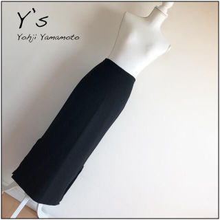 ワイズ(Y's)の【美品】Y's ロングタイトスカート S 黒(ロングスカート)