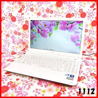 エヌイーシー(NEC)の可愛いホワイト♪Corei5♪新品SSD搭載♪オフィス♪Windows10(ノートPC)