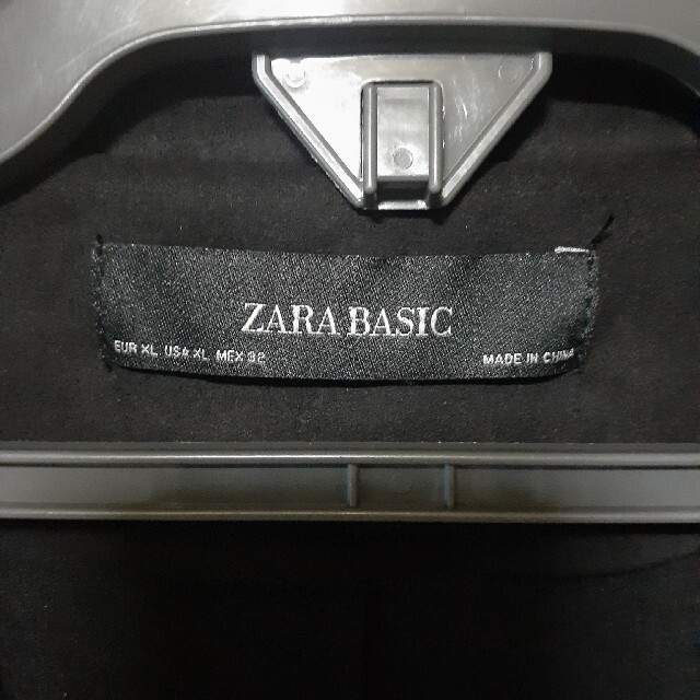 ZARA(ザラ)のRuu様お買い上げ/ZARAスウェード調ロングコート黒XL レディースのジャケット/アウター(ロングコート)の商品写真