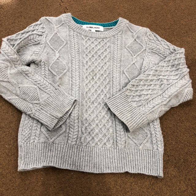 GLOBAL WORK(グローバルワーク)のニット Sサイズ キッズ/ベビー/マタニティのキッズ服男の子用(90cm~)(ニット)の商品写真