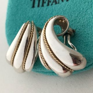 ティファニー(Tiffany & Co.)のTiffany コンビイヤリング　希少(イヤリング)