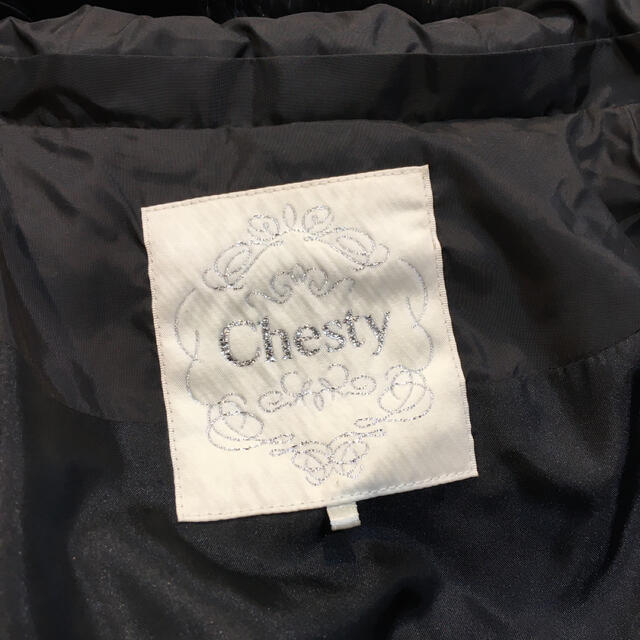 Chesty(チェスティ)のチェスティ　ファーロングダウンコート　サイズ0 ブラック レディースのジャケット/アウター(ダウンコート)の商品写真