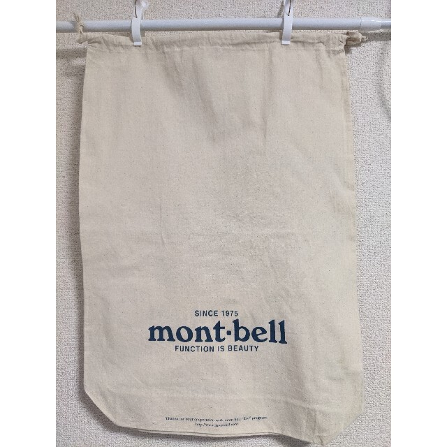 mont bell(モンベル)のmont-bell 巾着袋 未使用 両面プリント インテリア/住まい/日用品のインテリア/住まい/日用品 その他(その他)の商品写真