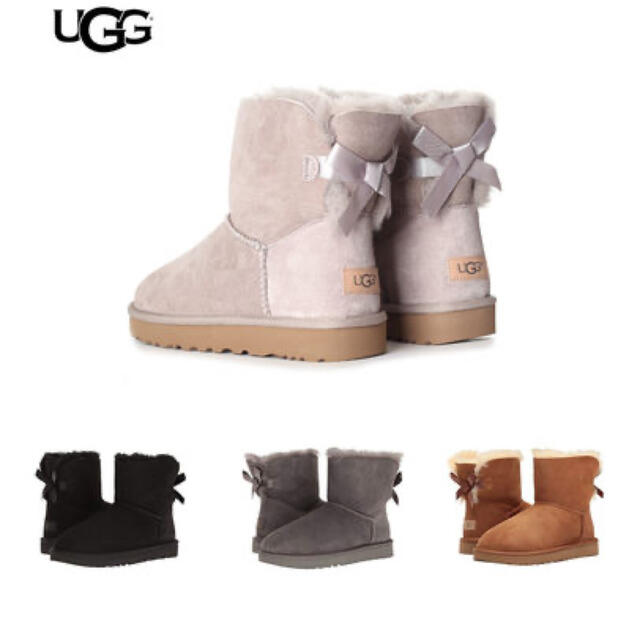 UGG(アグ)のUGG  ムートンブーツレディース Mini Bailey Bow  レディースの靴/シューズ(ブーツ)の商品写真