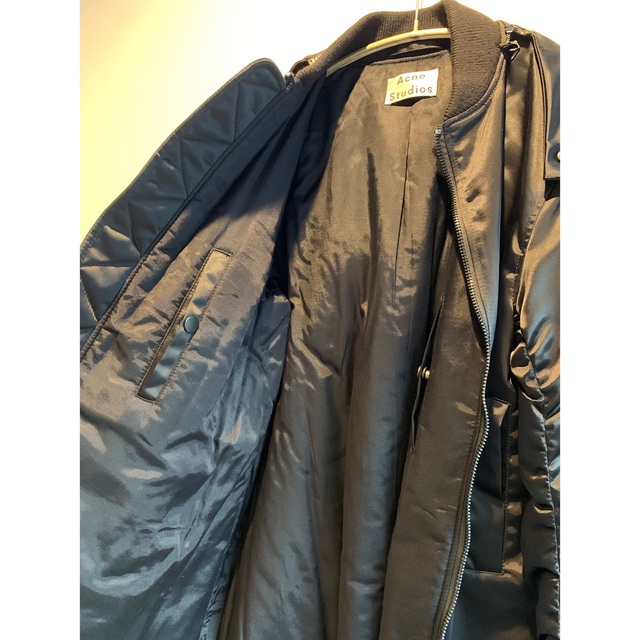 最新 【新品 美品】Acne アクネ ロングアウターフード付 サイズ34