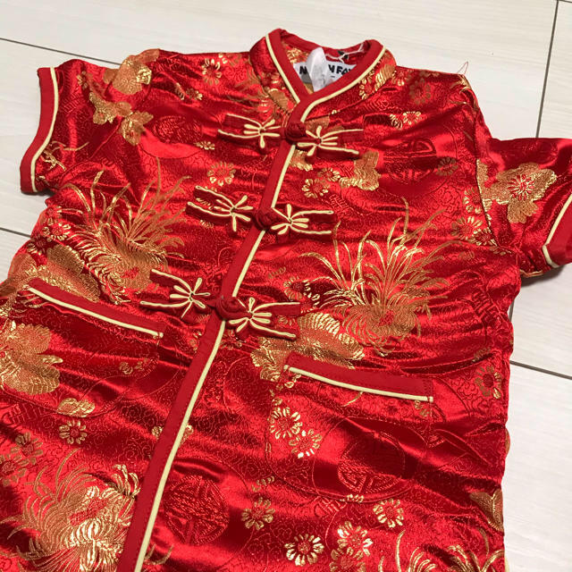 チャイナ服　赤のみ　80cm エンタメ/ホビーのコスプレ(衣装)の商品写真