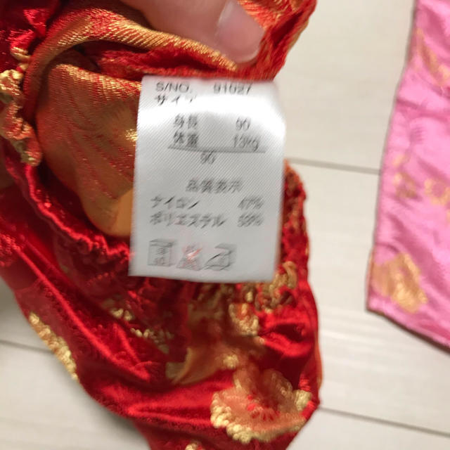 チャイナ服　赤のみ　80cm エンタメ/ホビーのコスプレ(衣装)の商品写真