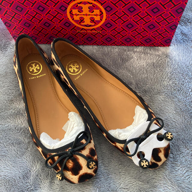 【美品】TORY BURCH トリーバーチ フラット キャメル 23cm