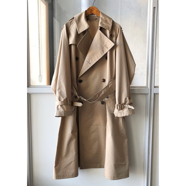 AURALEE FINX POLYESTER BIG TRENCH COATベージュサイズ