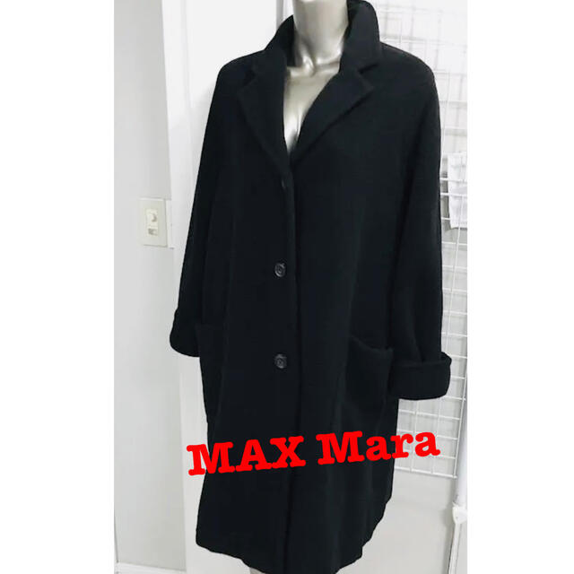 マックスマーラ MAX Mara カシミア混コート 黒