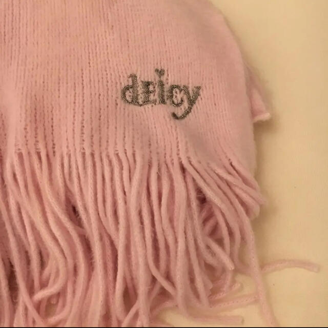 deicy(デイシー)のデイシー♡deicyロゴ刺繍シャギーストール snidel レディースのファッション小物(ストール/パシュミナ)の商品写真